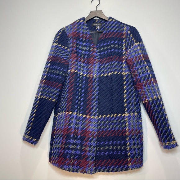 Anthropologie Jackets & Blazers - ANTHROPOLOGIE FREE THE ROSES Womens Fletcher Plaid Coat Lined Snap Size XS